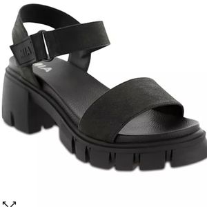 MIA Black Chunky Sandals